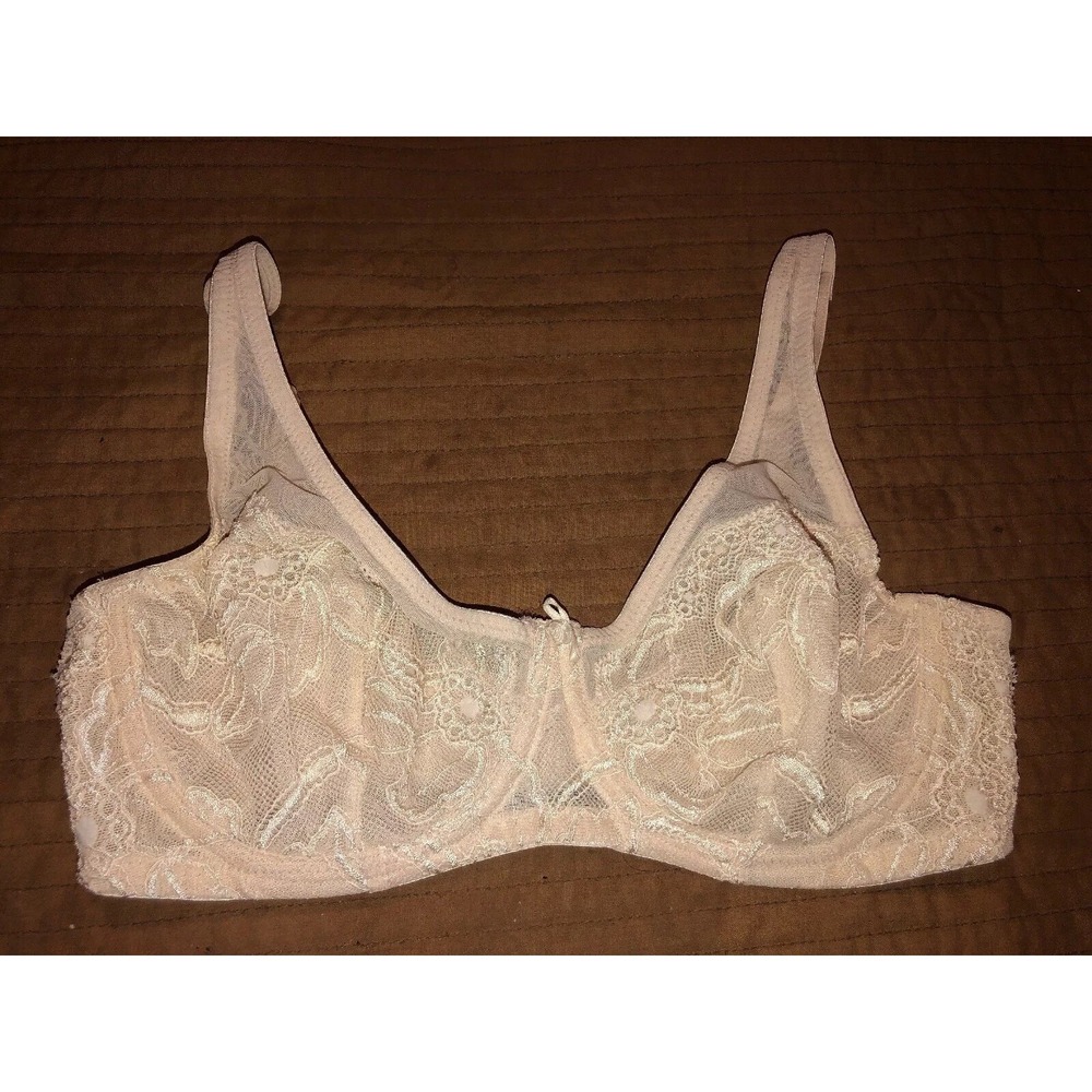 Cabernet Off White Beige Lace‎ Underwire Bra Size 32C Style Y72BN016